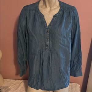 Blue Soft Denim Women's Top